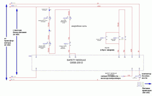 Omron G9SB - реальная схема включения