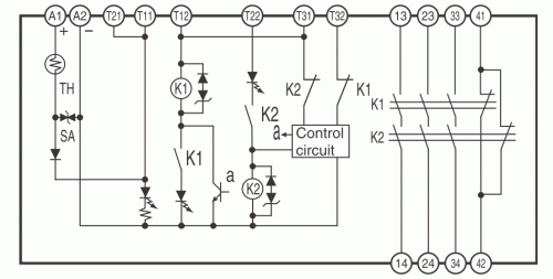 Omron G9SB внутренняя схема