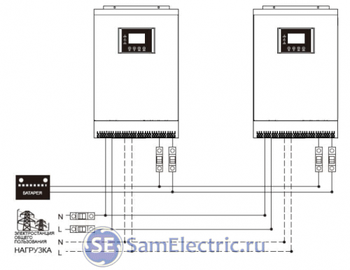 Два инвертора в параллель. Схема подключения инверторов для солнечных батарей