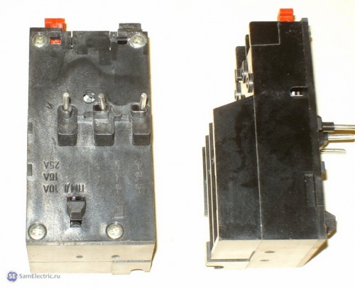 Тепловое реле РТЛ. Контакты для фиксации в пускателе